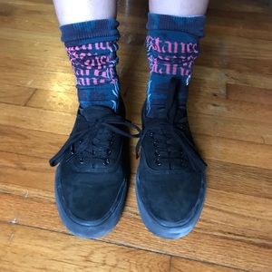 Black on black Authentic Pro Vans skate shoes